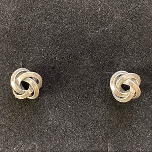 Sterling Silver Knot Earrings